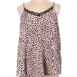 Torrid Leopard Print Tank Blouse Size 1 EUC